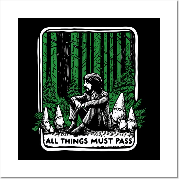 All Things Must Pass - George Harrison The Beatles Wall Art by Franstyas